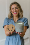 Picking Pecans Antler Candle