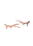 Rose Gold Antler Crawler Earrings