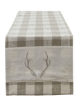Buffalo Check Antler Table Runner
