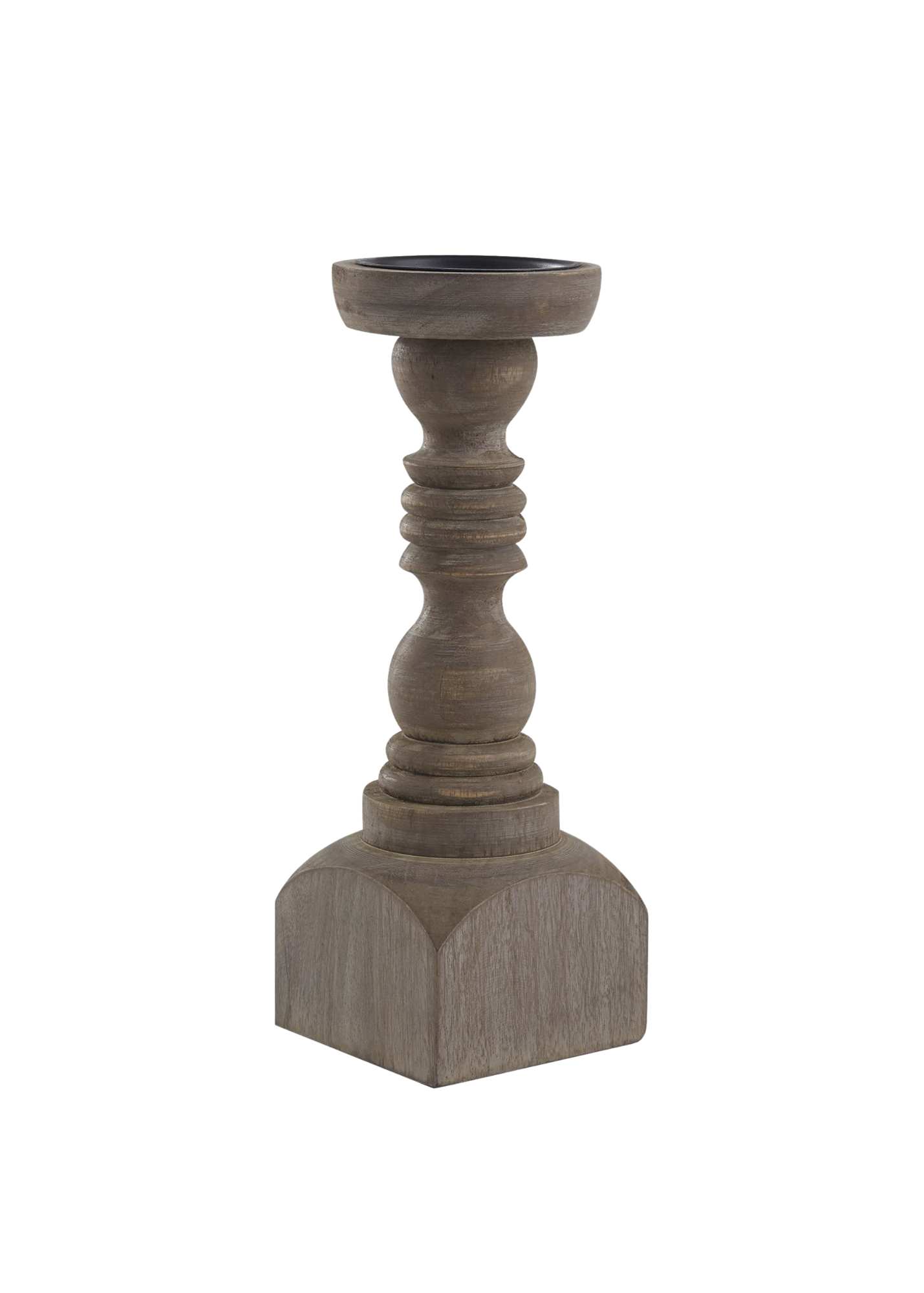 12" Taupe Candle Stick