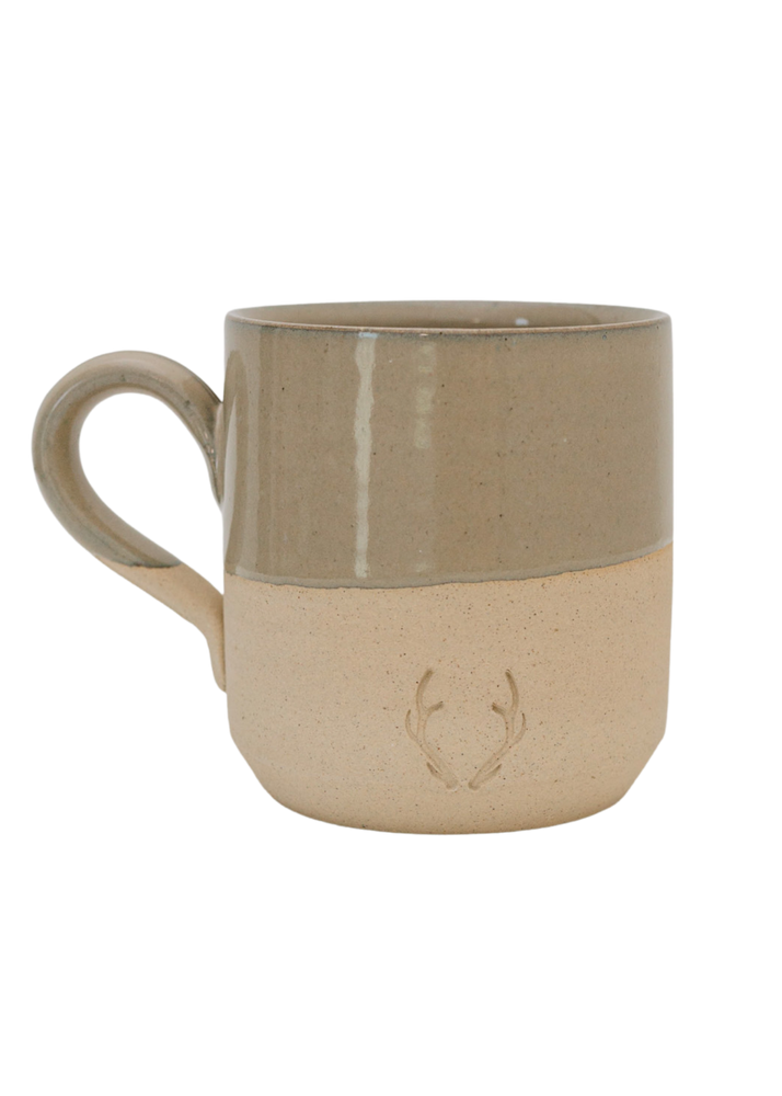 Signature Stoneware Mug in Khaki - Mid-Sized 14 oz.