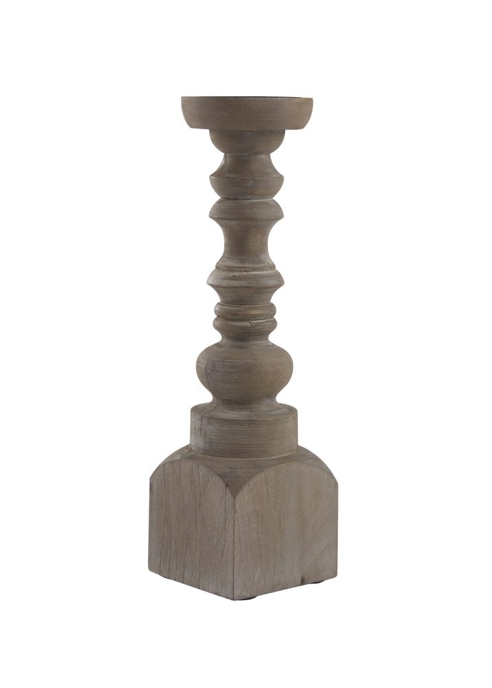 15" Taupe Candle Stick
