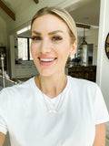 Cross Necklace - Gold Cubic Zirconia