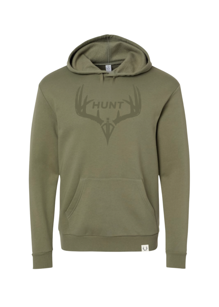 “Hunt” Broadhead Hoodie in Olive Green
