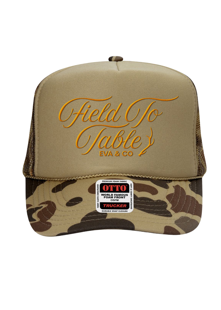FIELD TO TABLE HAT (Camo)