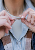 Mama Bar Necklace in Silver