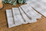 Buffalo Check Antler Napkin (Set of 4)
