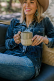 Signature Stoneware Mug in Khaki - Mid-Sized 14 oz.
