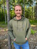 “Hunt” Broadhead Hoodie in Olive Green