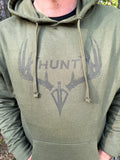 “Hunt” Broadhead Hoodie in Olive Green