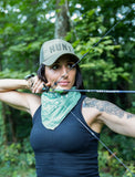 H U N T Hat in Olive Green