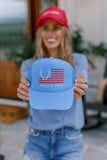 Americana Mini Flag Hat In Blue