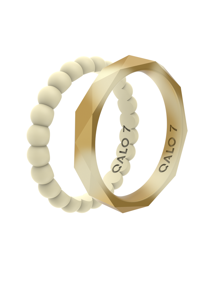 Women's Eva Shockey Dawn Bead/Geo Stack Ring