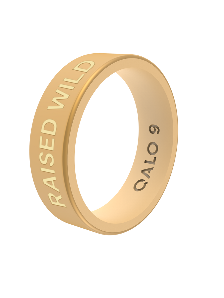 Women's Eva Shockey Raised Wild Strata Gold/Sand Ring