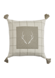 Signature Antler Pillow Cover- Plaid