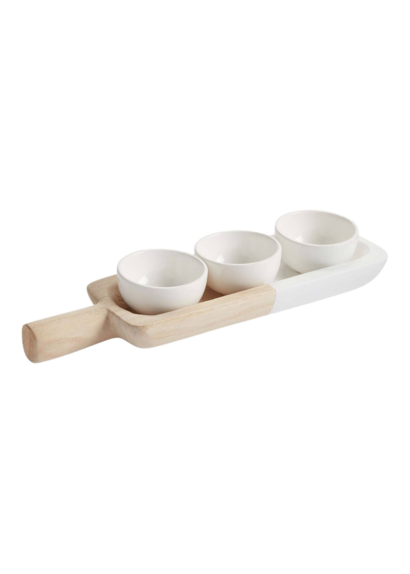 Two Tone Ceramic Dip Tray Set