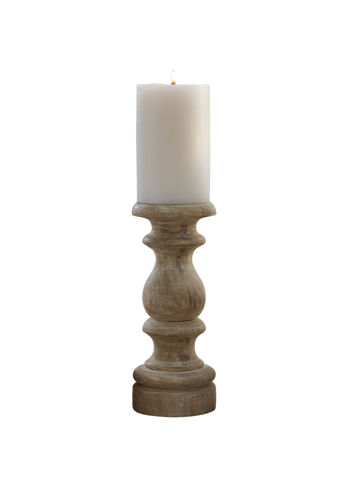 Tall - Flat White Candle Stick