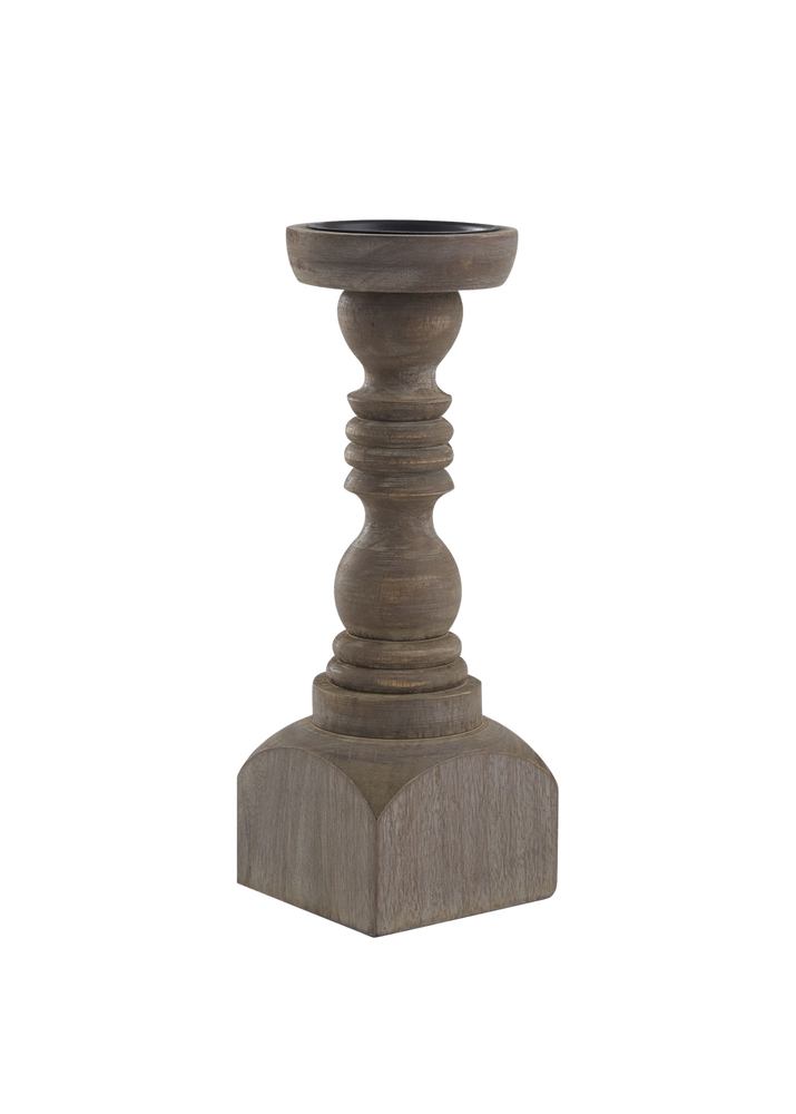 12" Taupe Candle Stick
