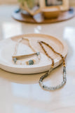 Telluride Necklace- Grey/White
