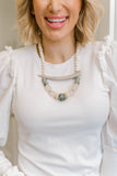 Telluride Necklace- Grey/White