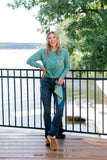 Signature Antler Pocket Long Sleeve- Green