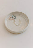 Signature Stoneware Jewelry Dish in White