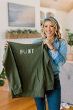 "Hunt" Hoodie- Army Green