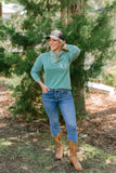 Signature Antler Pocket Long Sleeve- Green
