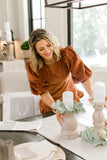 Tall - Flat White Candle Stick