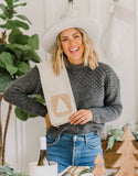 Modern Farmhouse Christmas Dishtowel