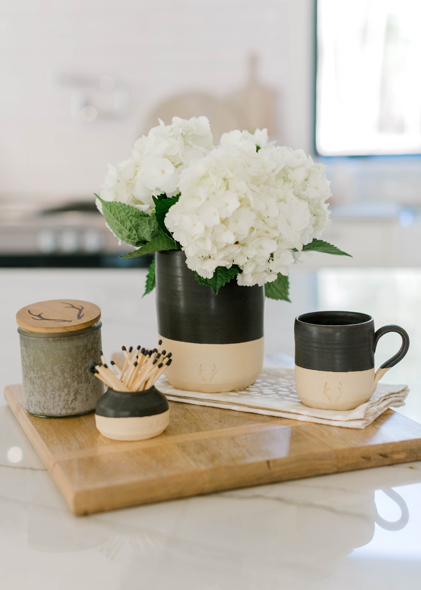 Signature Stoneware Crock in Matte Black