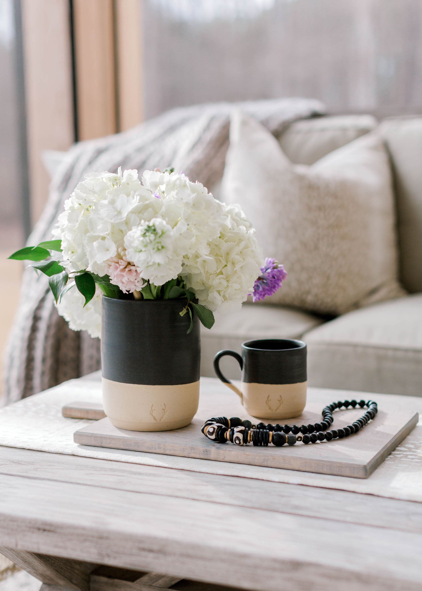 Signature Stoneware Crock in Matte Black