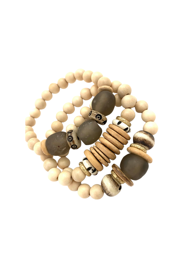 Bozeman Triple Stack - Natural Wood & Gray