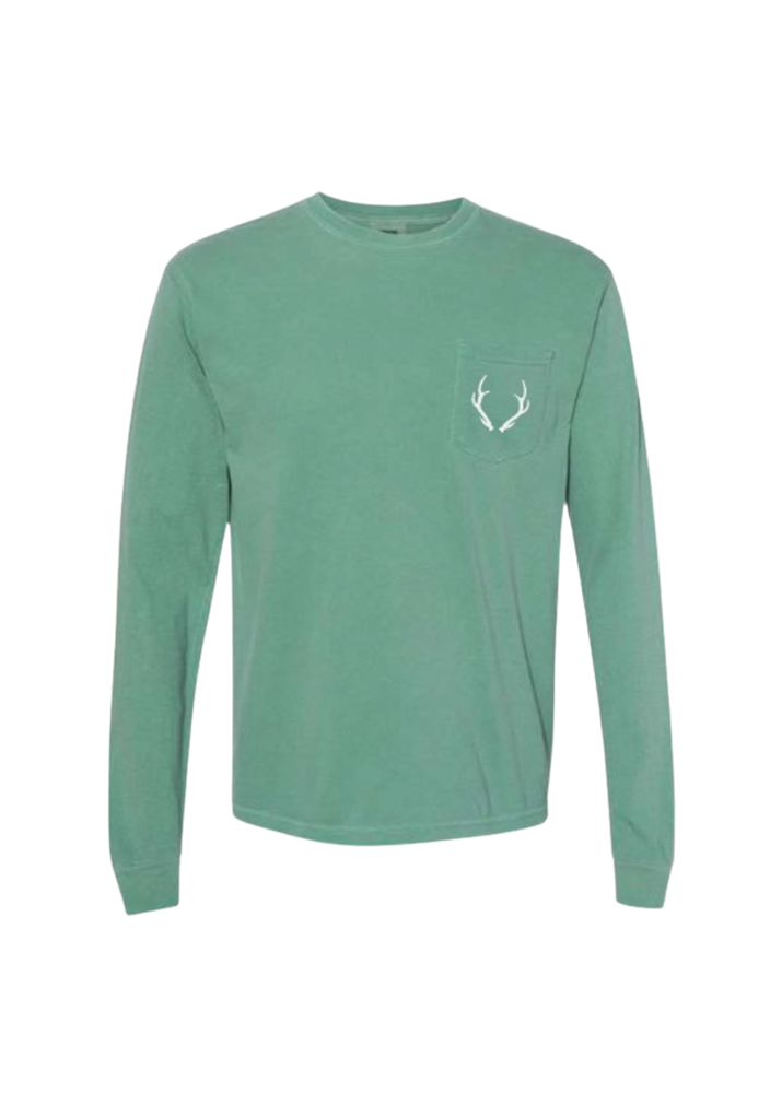 Signature Antler Pocket Long Sleeve- Green