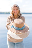 Denim Blue Tossed Antler Bandana