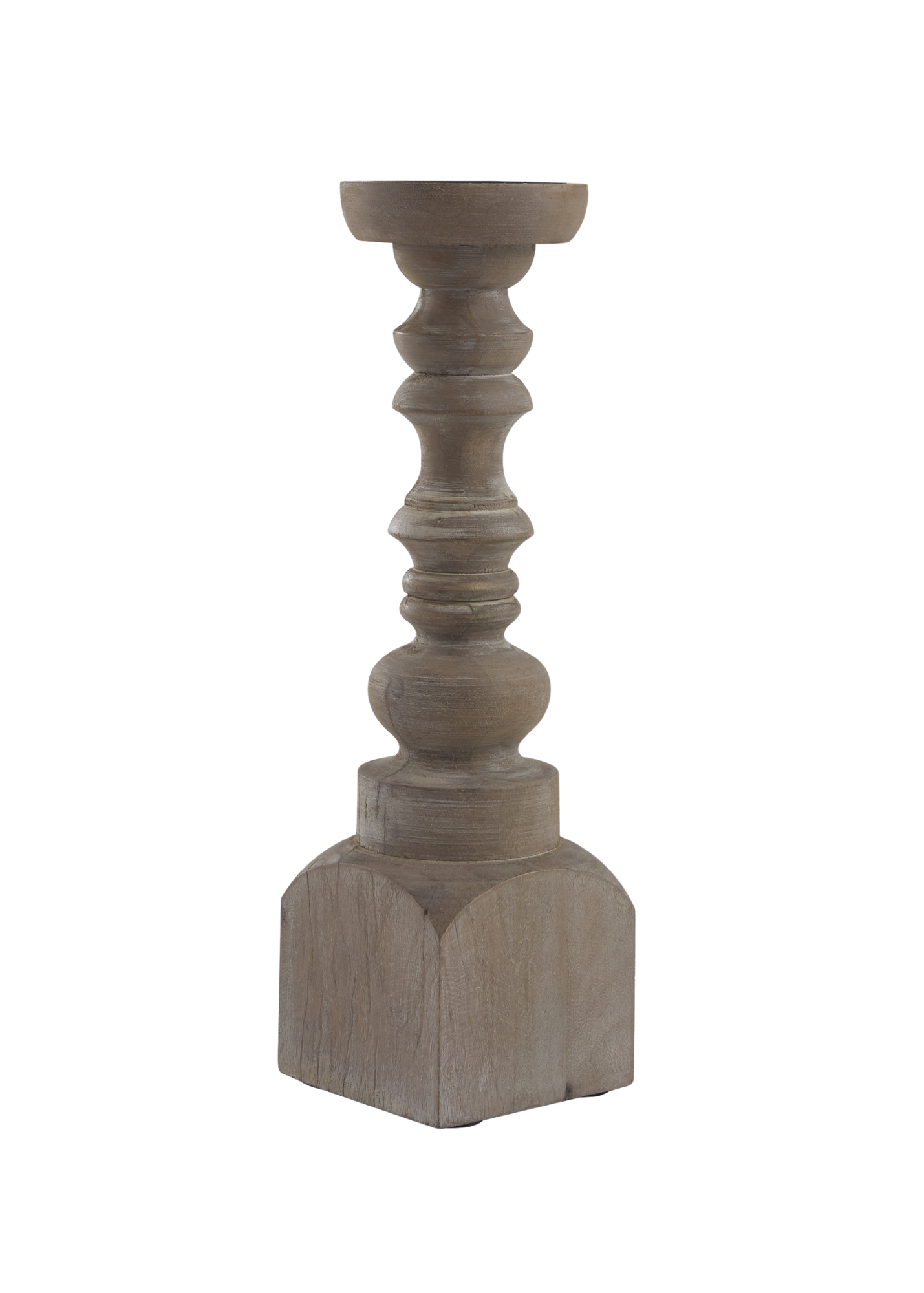 15" Taupe Candle Stick