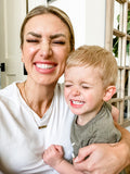 Mama Bar Necklace in Gold