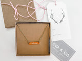 Mama Bar Necklace in Gold