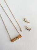 Cross Necklace - Gold Cubic Zirconia