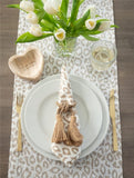 Safari Leopard Printed Napkin - Natural (Set of 4)