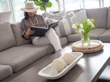 Signature Whitewash Wood Dough Bowl